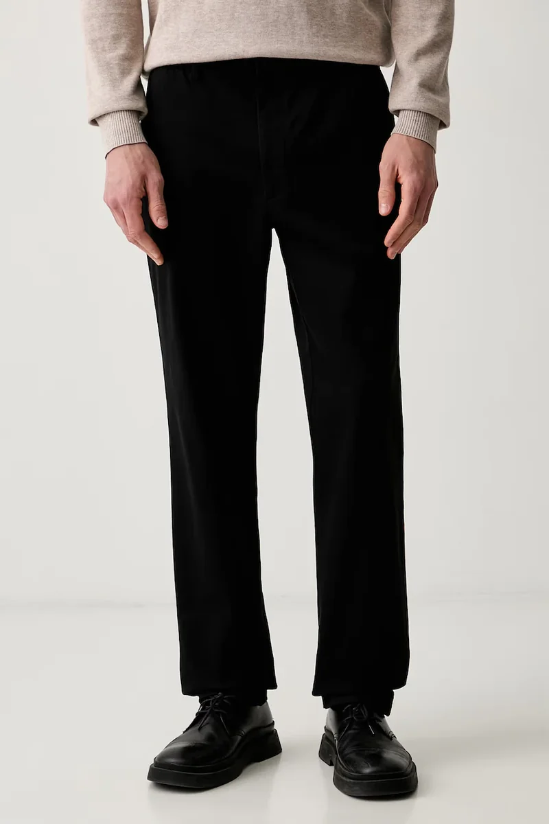 Calvin Klein pantaloni chinos pentru bărbați din bumbac cu elastan