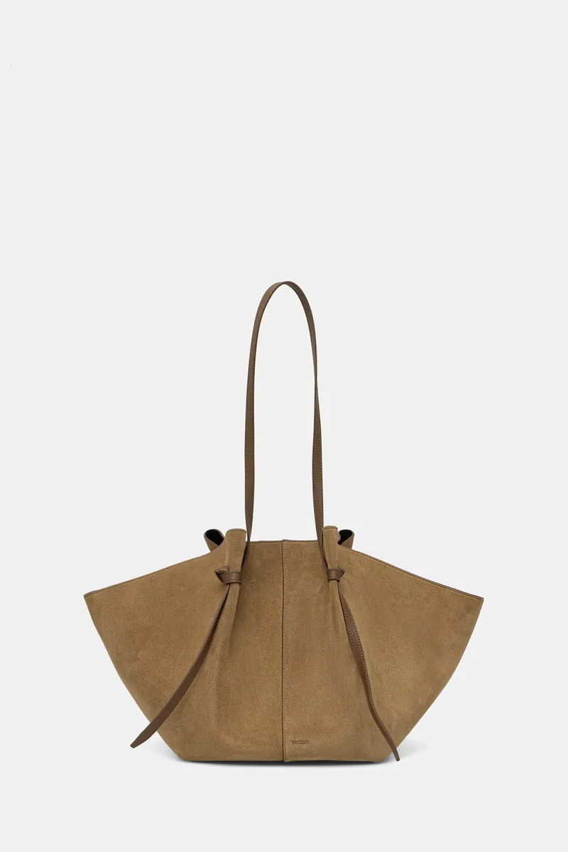 Yuzefi geantă shopper pentru femei din piele întoarsă LARGE MOCHI