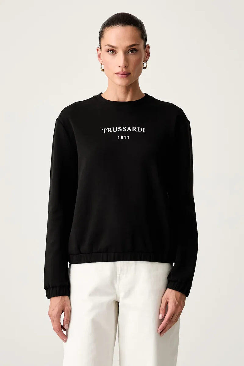 Trussardi hanorac pentru femei cu bumbac
