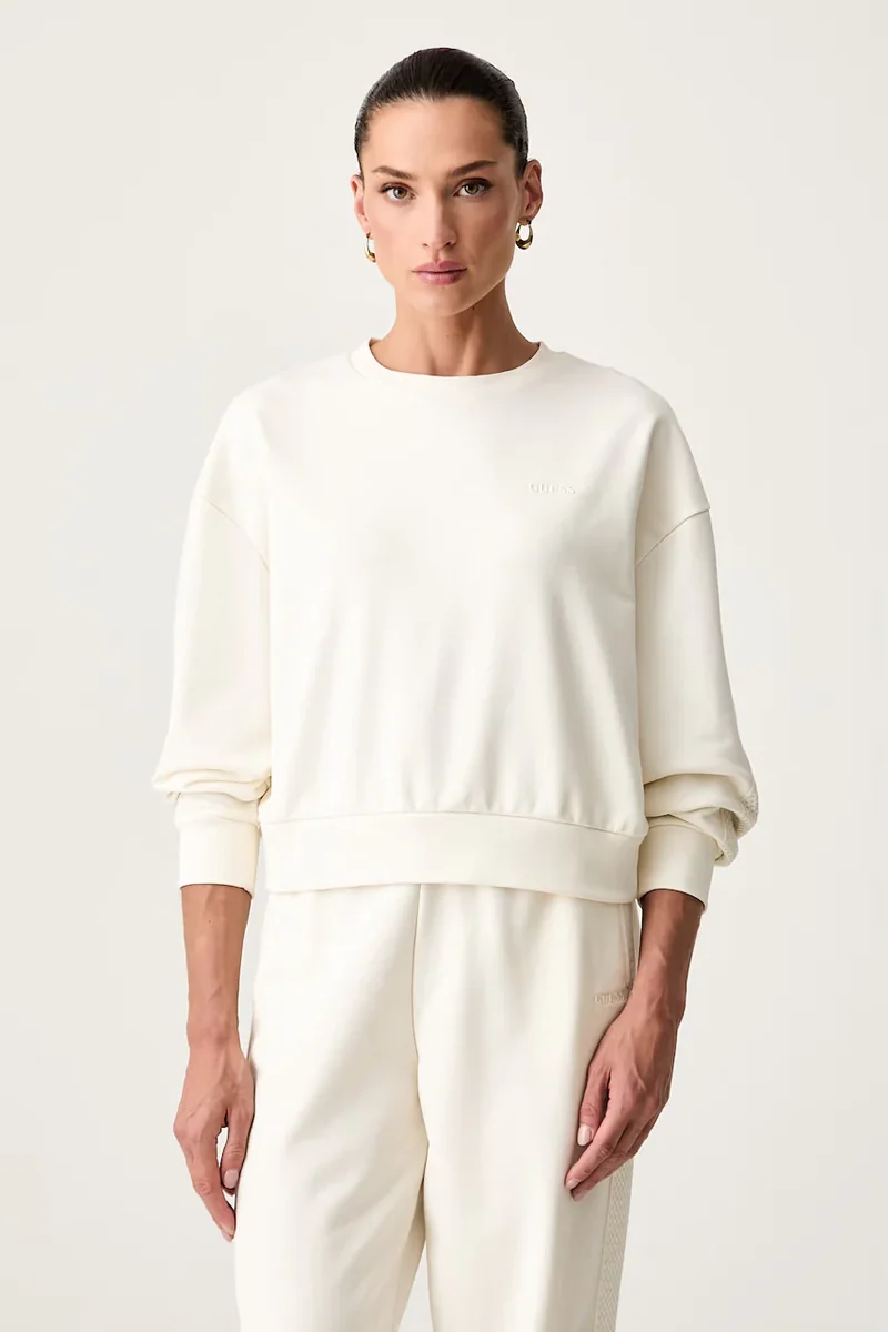 Guess hanorac oversized pentru femei cu bumbac PHOEBE