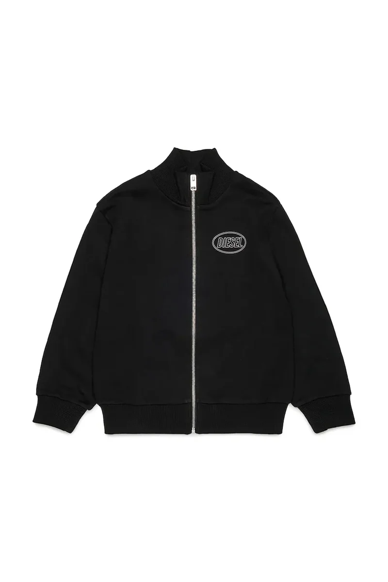 Diesel hanorac cu fermoar pentru copii din bumbac SCIRCLEZIP OVER SWEAT-SHIRT