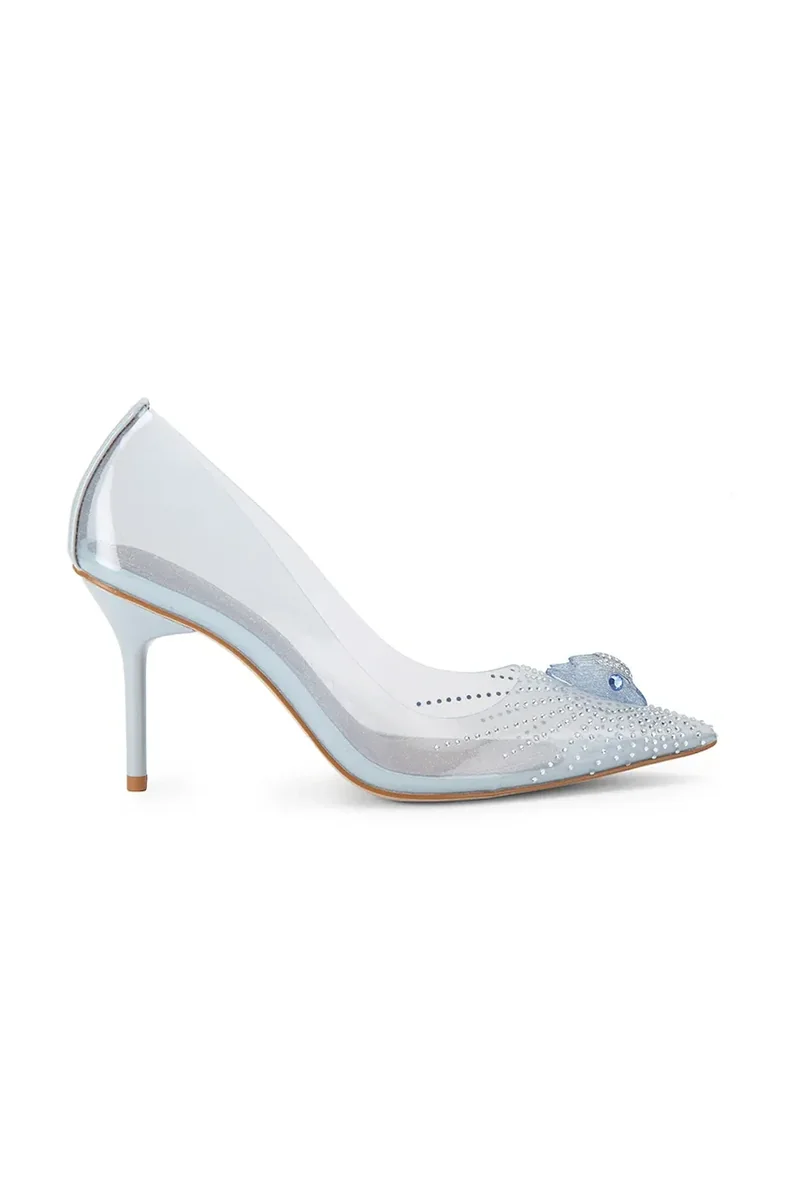 Kurt Geiger London pantofi cu toc stiletto Eagle Vinyl Court Pale Blue