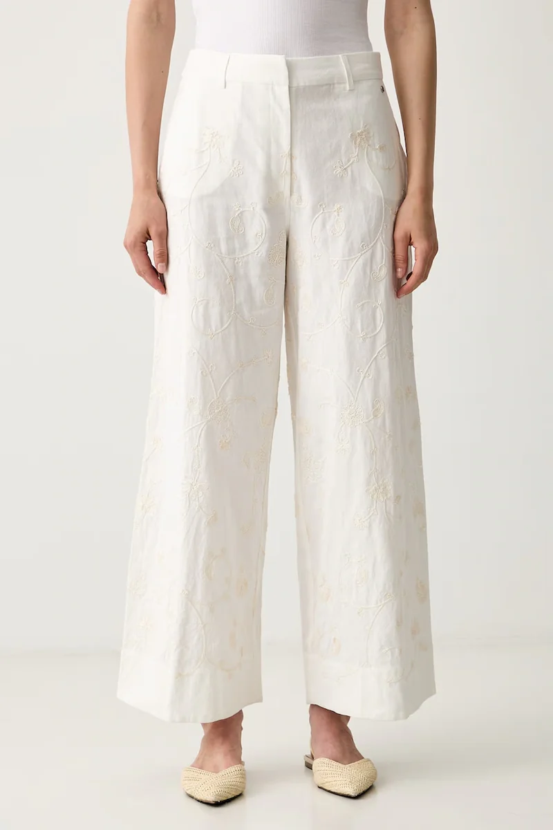 Pedro del Hierro pantaloni pentru femei din bumbac