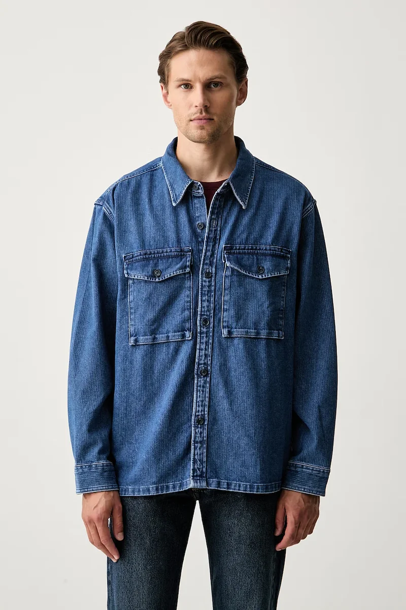 Levi's cămașă pentru bărbați din denim WALLER RELAX