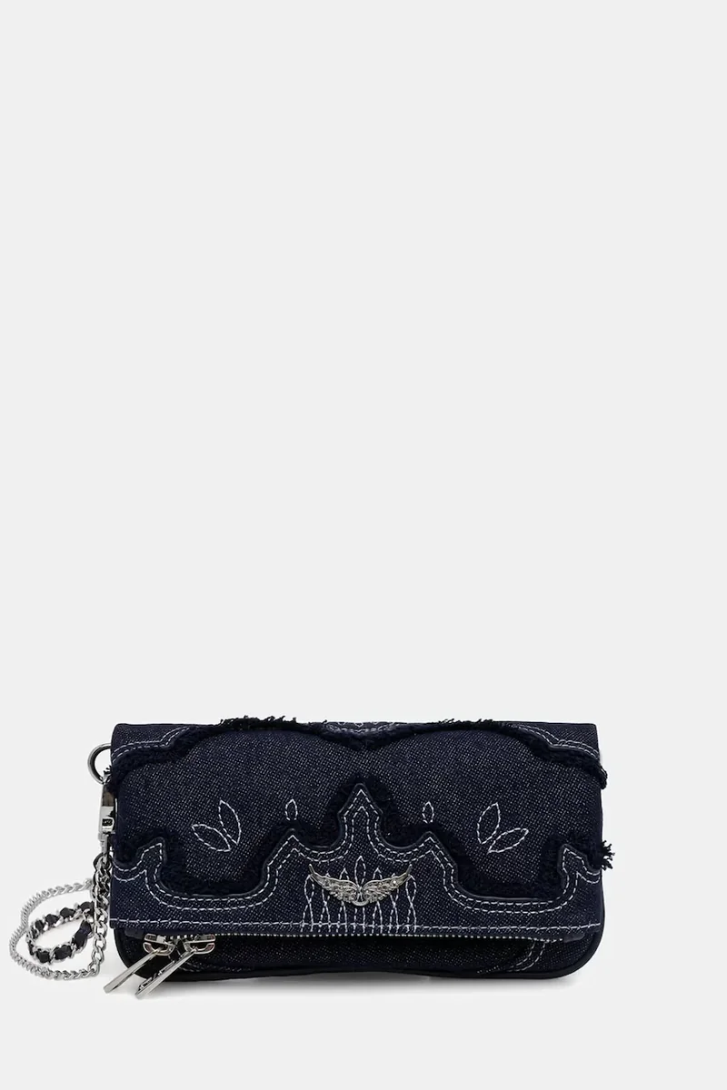 Zadig&Voltaire geantă crossbody pentru femei din denim