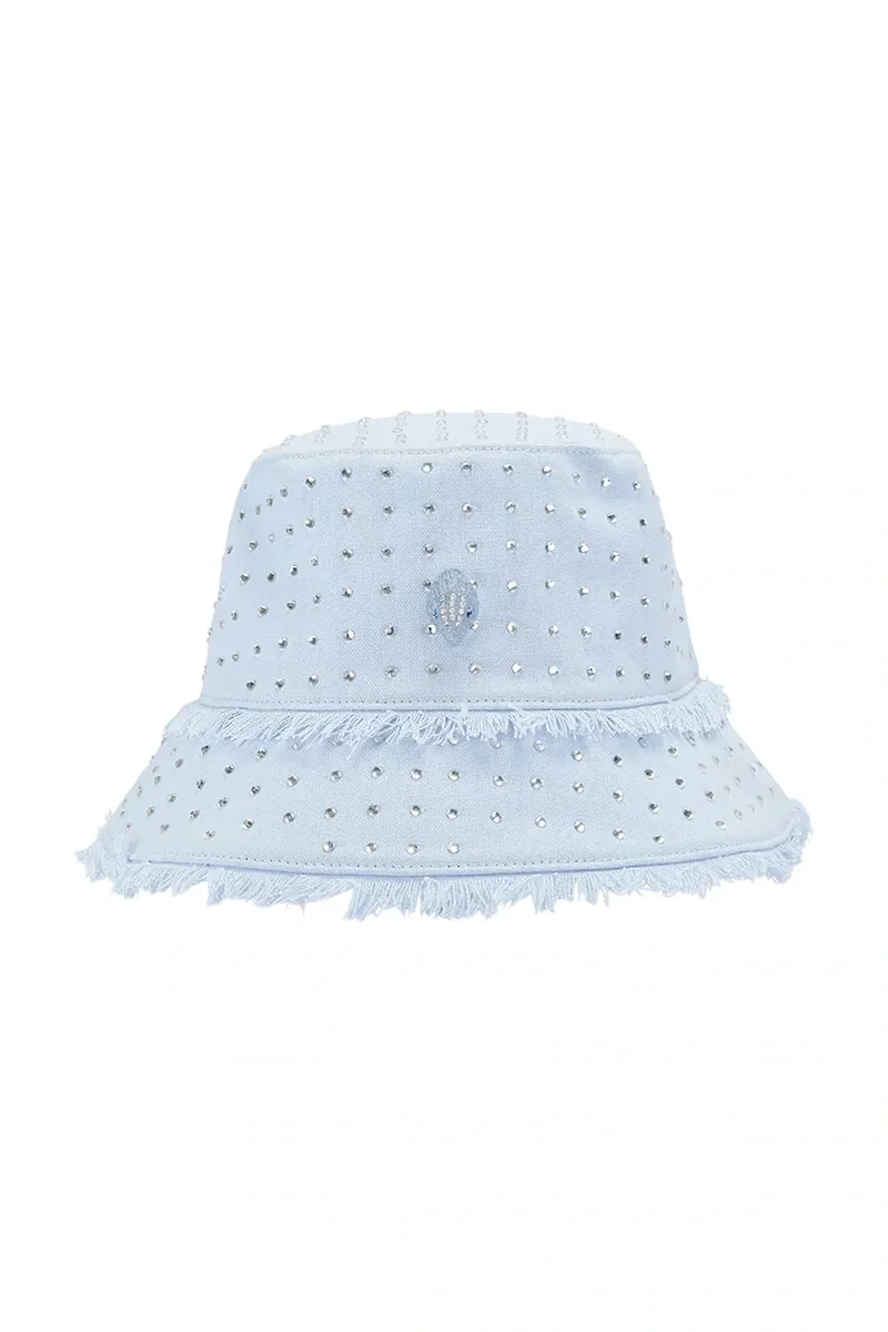 Kurt Geiger London bucket hat pentru femei din bumbac KENSINGTON