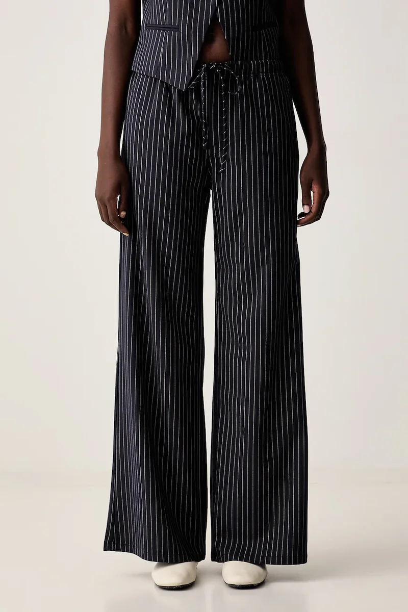 Guess Jeans pantaloni wide leg pentru femei