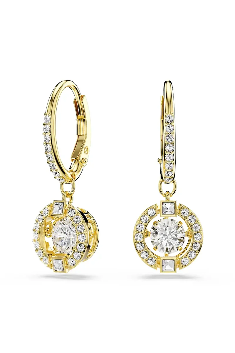 Swarovski cercei pentru femei placati cu aur zirconiu cubic UNA