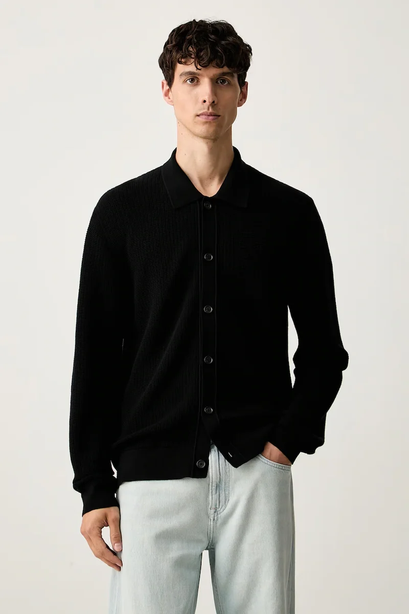 BOSS cardigan pentru bărbați cu lână C-Laconico