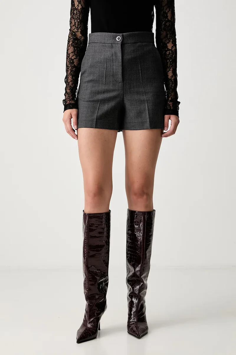 Pinko pantaloni scurți pentru femei cu amestec de lână