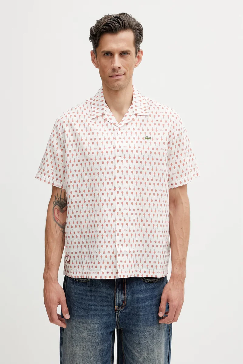 Lacoste cămașă pentru bărbați cu in