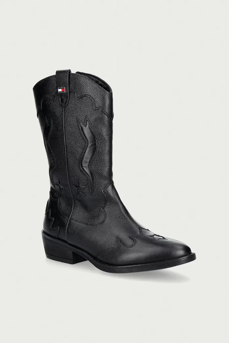 Tommy Hilfiger cizme cowboy pentru copii din piele