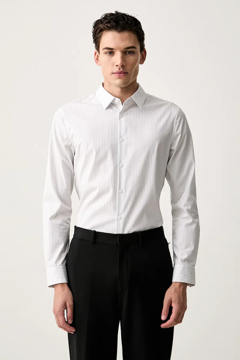 Calvin Klein cămașă pentru bărbați din bumbac cu elastan