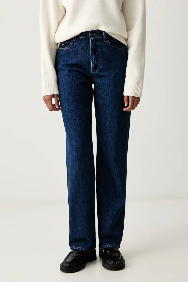 Tommy Jeans blugi straight pentru femei