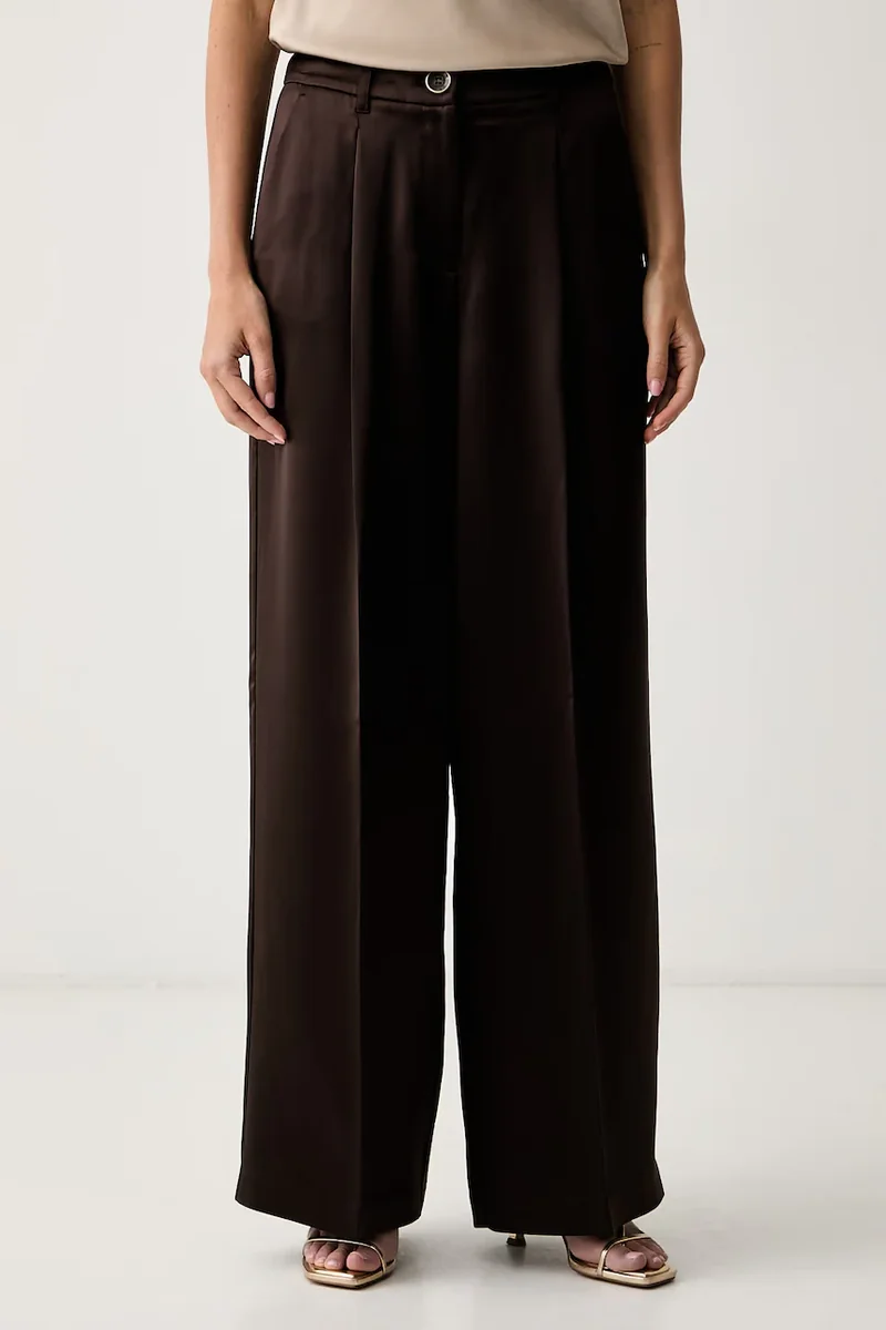 Guess pantaloni de costum pentru femei cu acetat FLORA