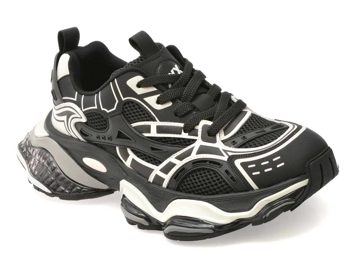 Pantofi sport GRYXX negri, 66601, din material textil