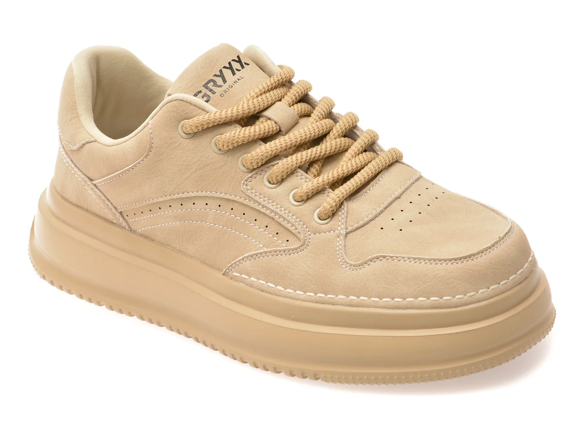 Pantofi sport GRYXX bej, 251219, din piele naturala