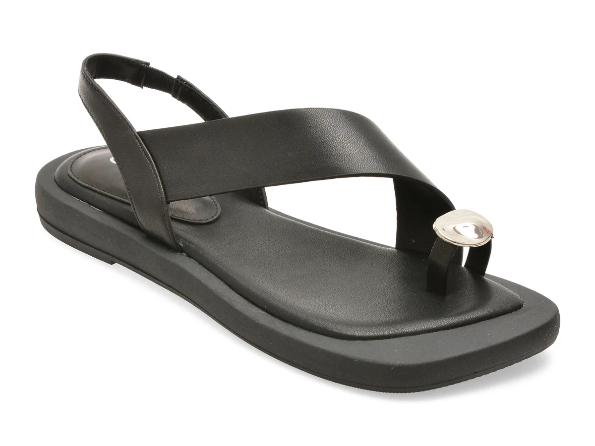 Sandale GRYXX negre, LD1025, din piele naturala