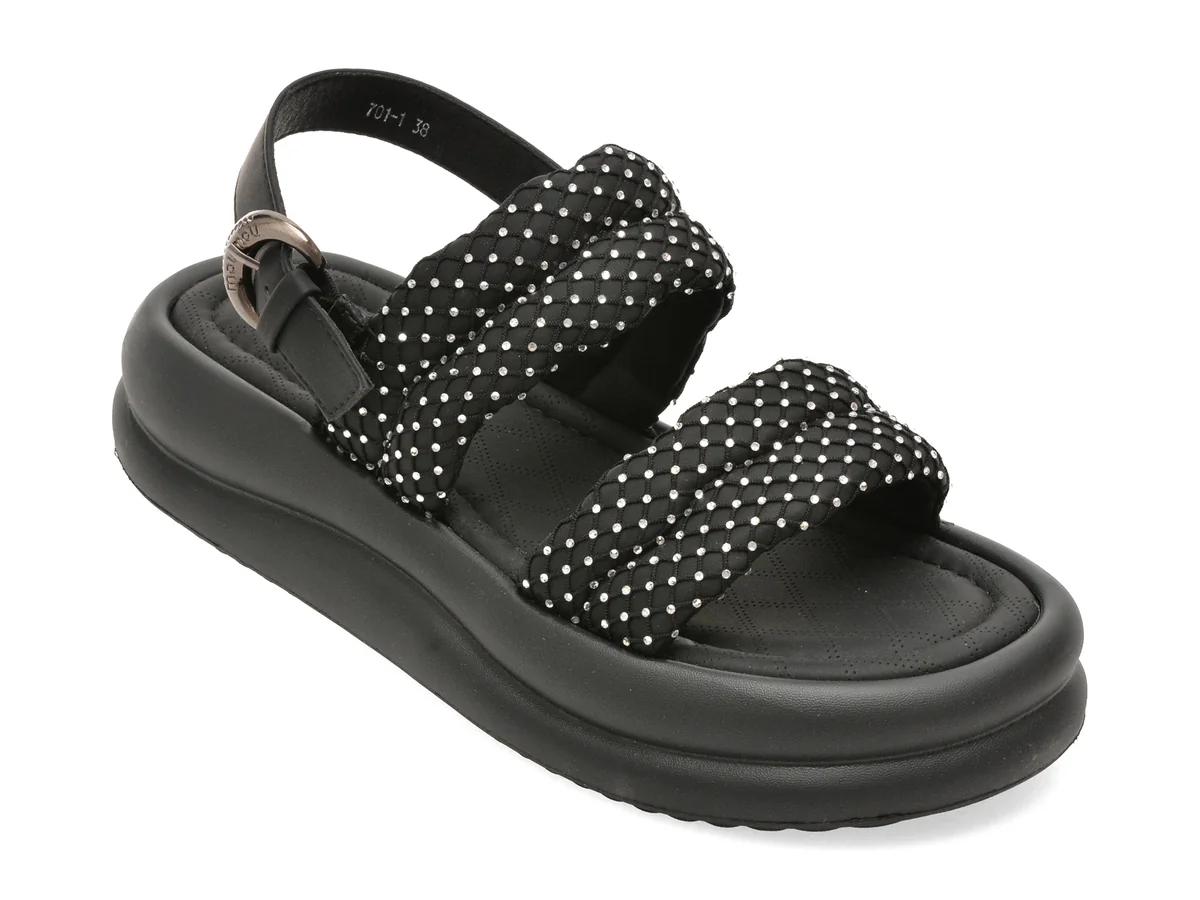 Sandale GRYXX negre, 701, din piele ecologica