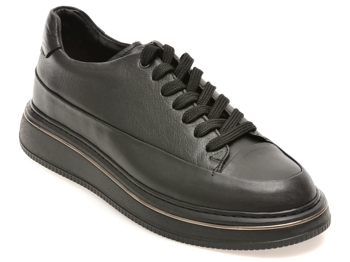 Pantofi sport GRYXX negri, TRLT12, din piele naturala