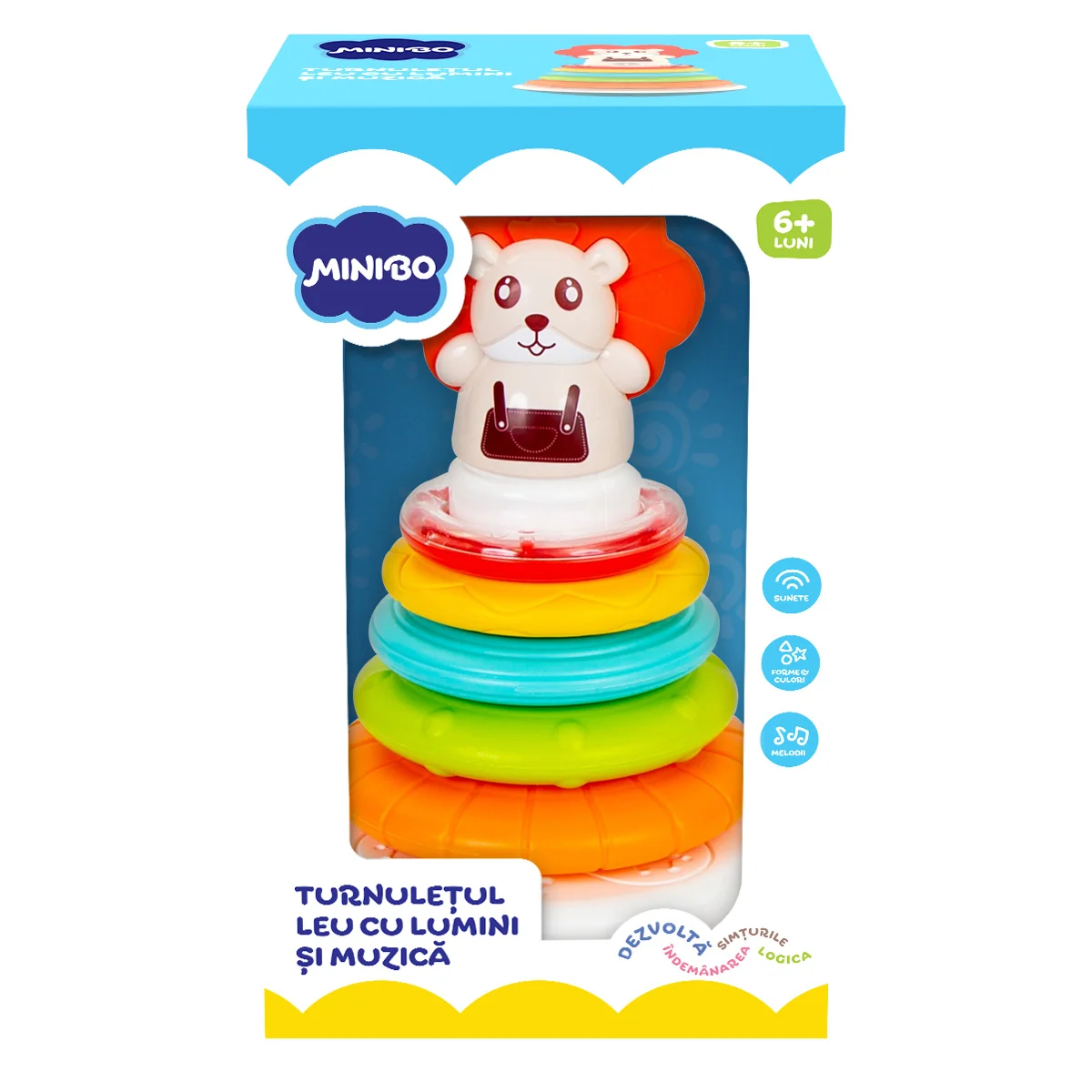 Turnuletul leu cu lumini si muzica, Minibo