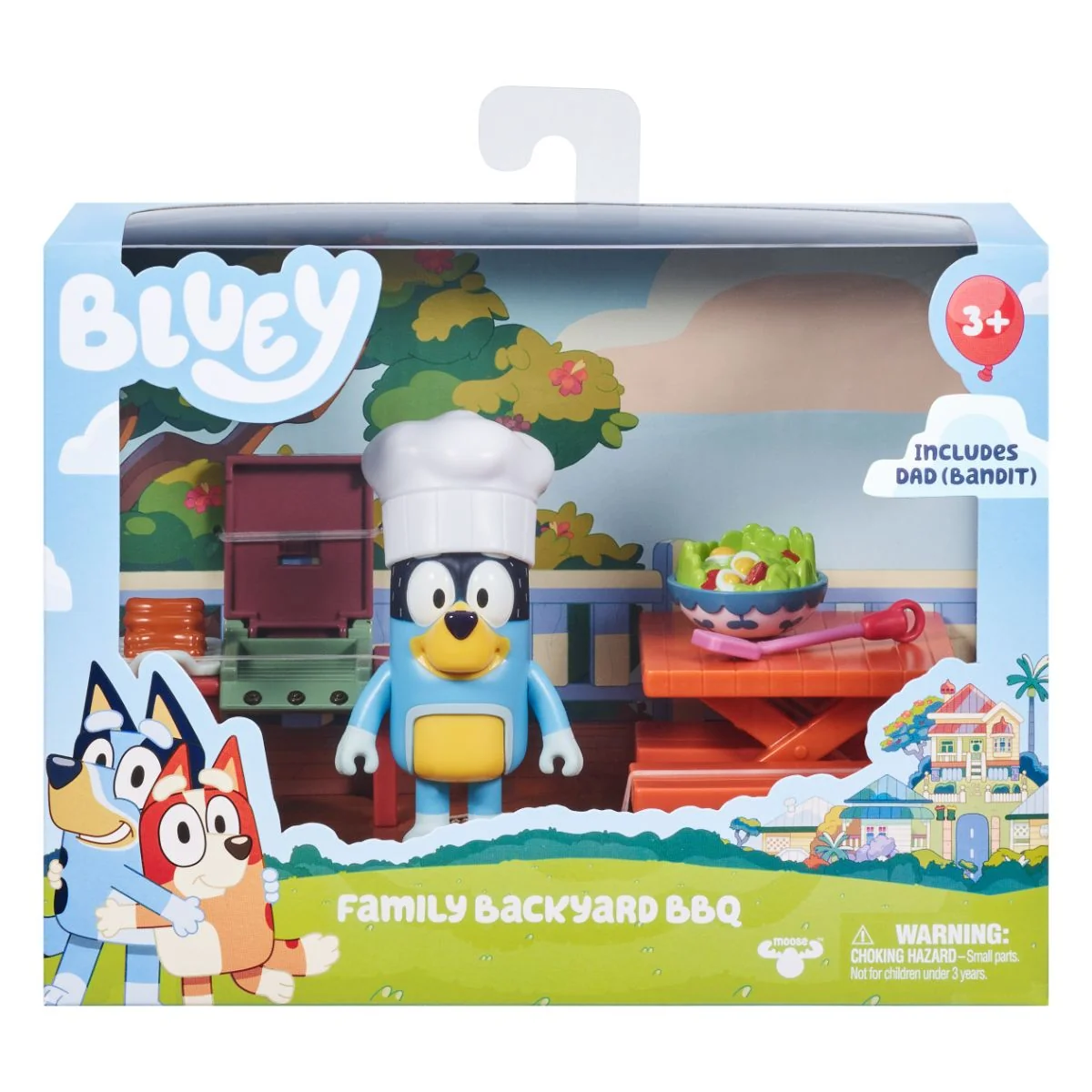 Set de joaca Bluey, cu figurine, Gradina