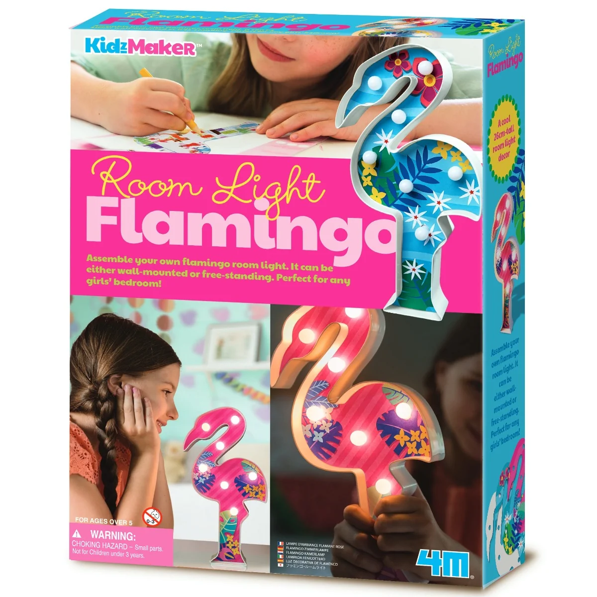 Set creativ DIY, 4M, Lumina pentru camera, Flamingo