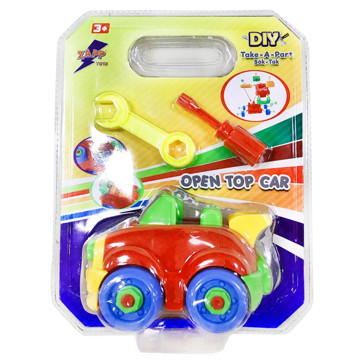 Set de asamblat masinuta, Zapp Toys