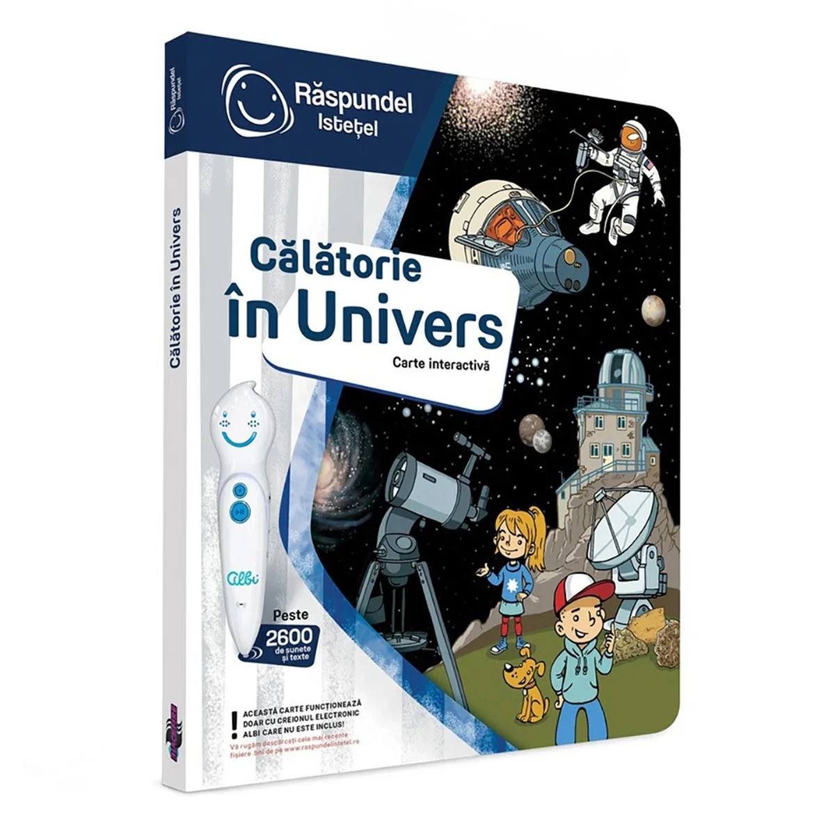 Carte interactiva, Raspundel Istetel, Calatorie in Univers