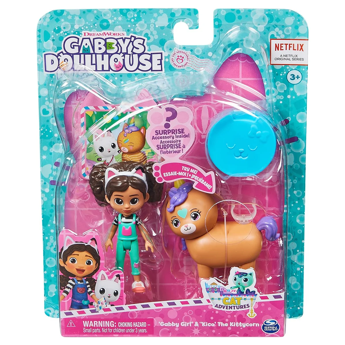 Set de joaca Gabbys Dollhouse, Gabby Girl si Kico Kittycorn