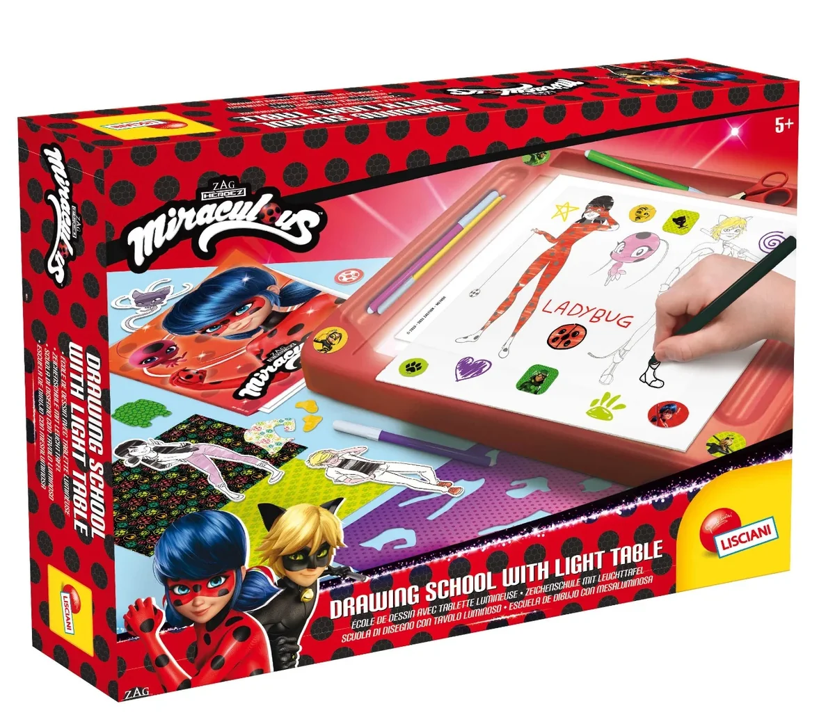 Tabla de desen cu accesorii, Ladybug