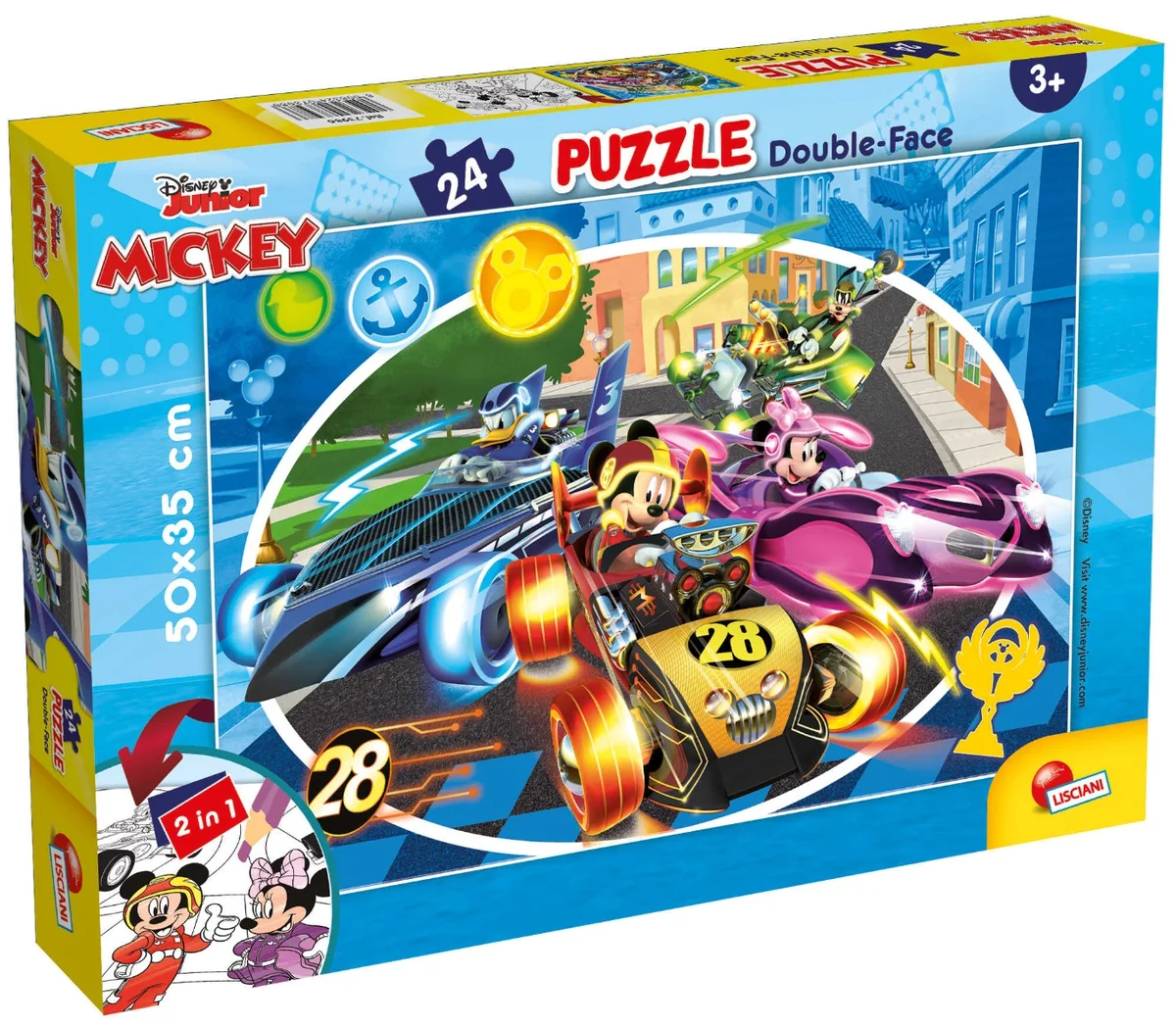 Puzzle Lisciani, Disney Mickey Mouse, Plus, 24 piese