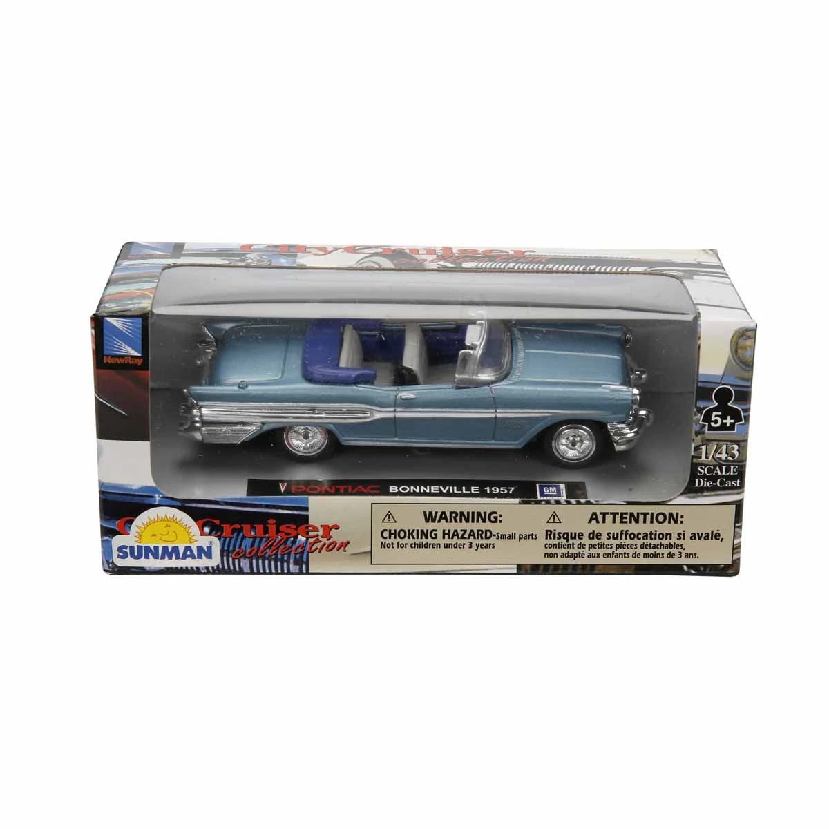 Masina metalica, New Ray, Pontiac Bonneville 1957, 1:43