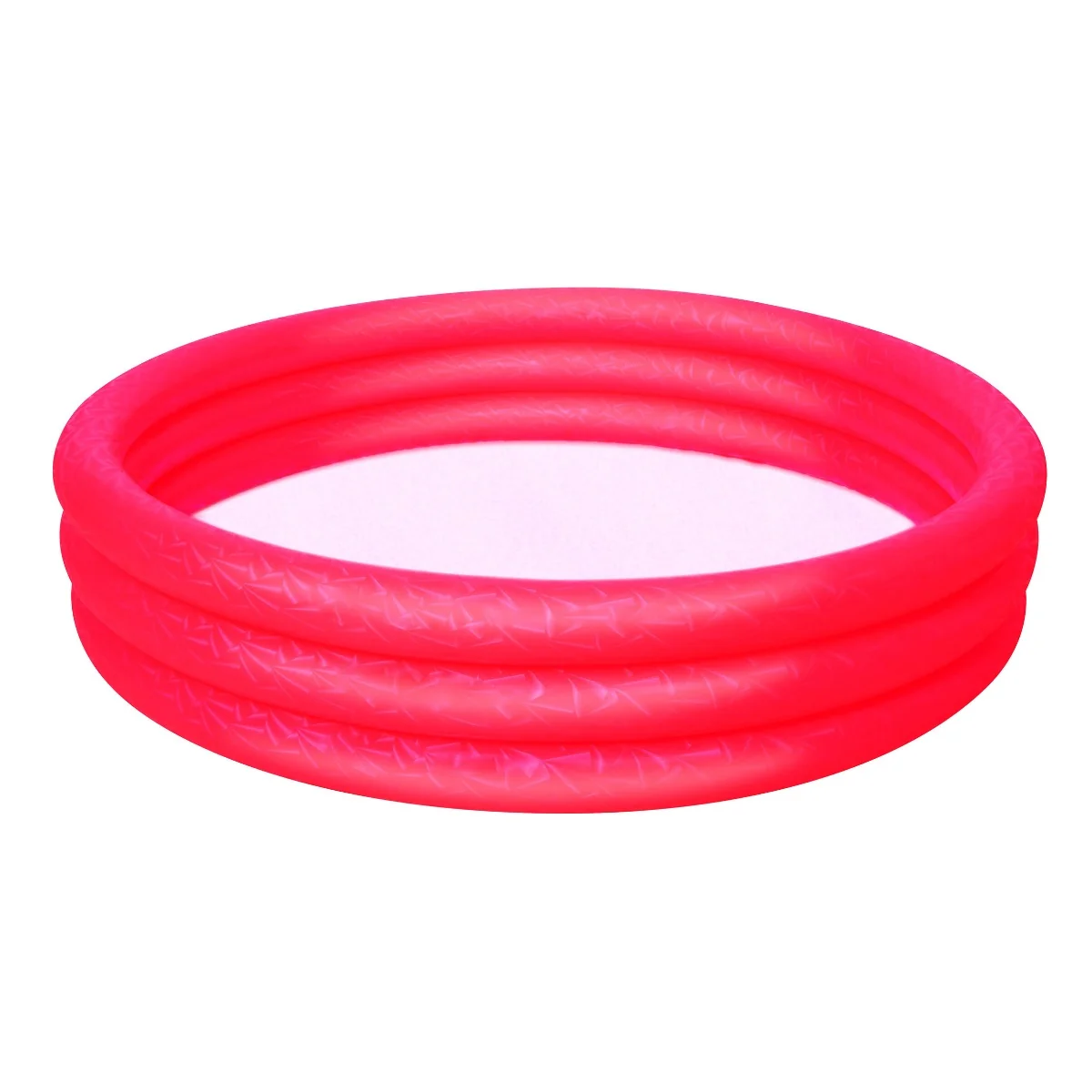 Piscina gonflabila rotunda, 3 inele, Bestway, Rosu, 183 x 33 cm