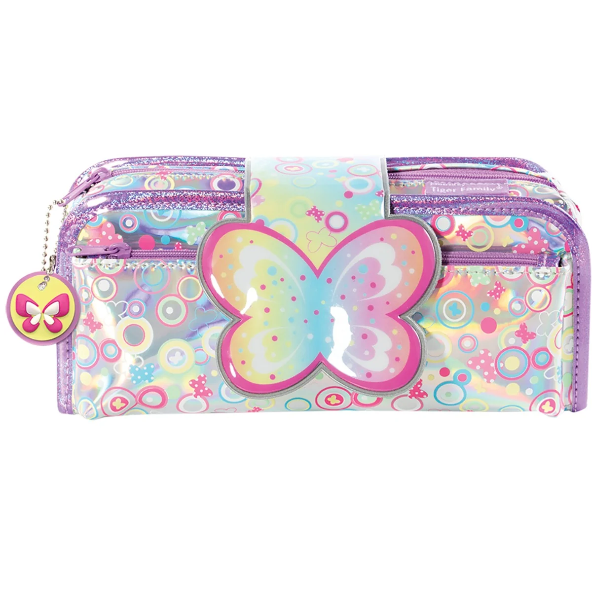Penar dreptunghiular Fun Time 2 in 1, Tiger Family, motiv Sparkling Butterfly