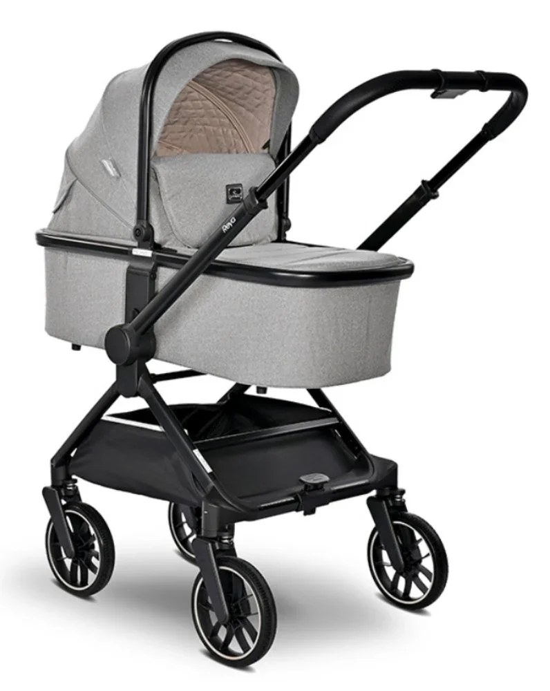 Carucior 3 in 1, Lorelli Reya, maner reversibil, pana la 22 kg, Grey