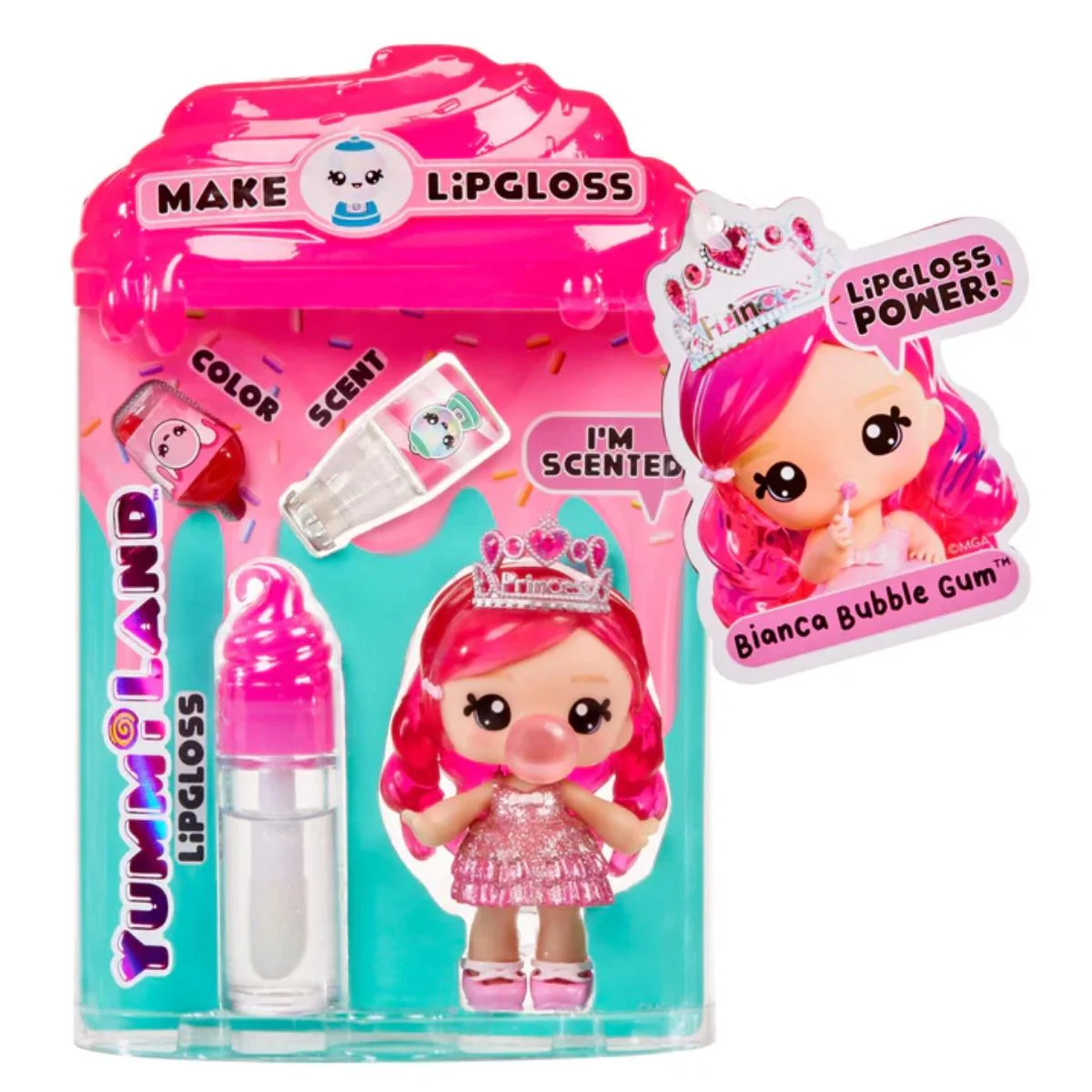 Papusa Yummiland, Lipgloss Doll, Bianca Bubblegum, 120711EUC