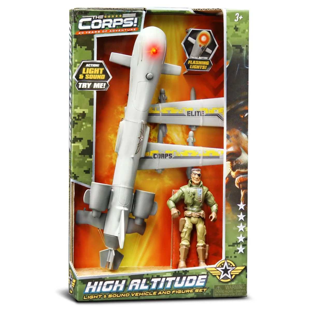 Avion de lupta si figurina, Lanard Toys, The Corps Universe, Elite Corps