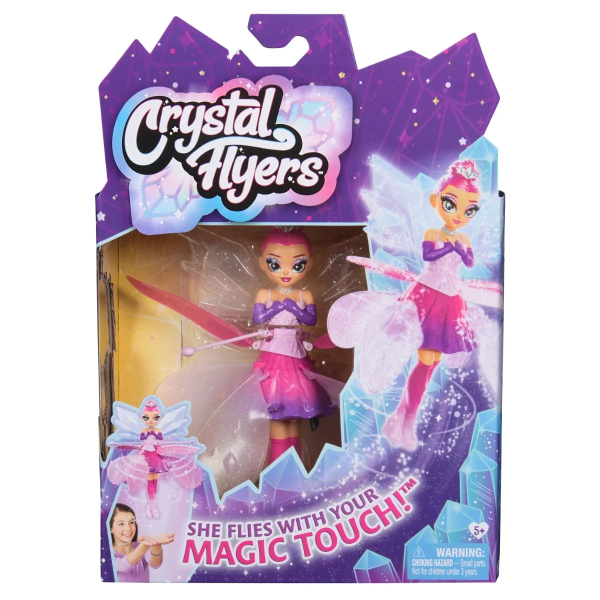 Papusa zana zburatoare, Hatchimals, Crystal Flyers, 6068672