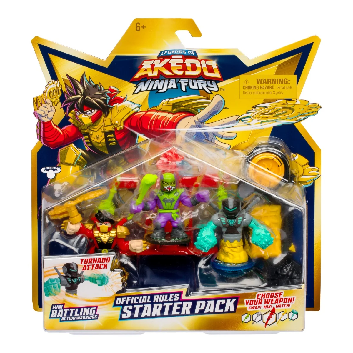 Set 3 figurine, Akedo, Ninja Fury, Strikes Chux, S7 W1