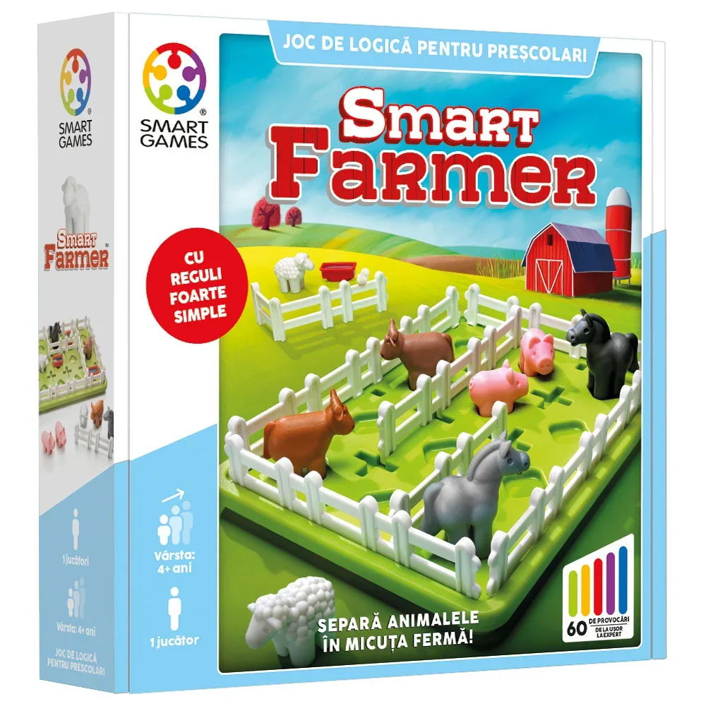 Joc de logica cu 60 de provocari, Smart Games, Smart Farmer