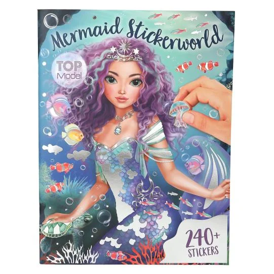 Carte cu stickere, Depesche, TopModel, Metallic Mermaid