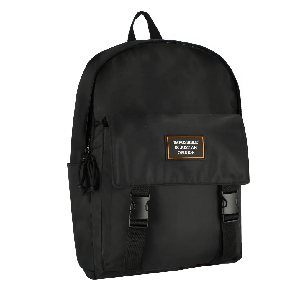 Rucsac cu un compartiment si buzunar frontal, Starpak, Negru