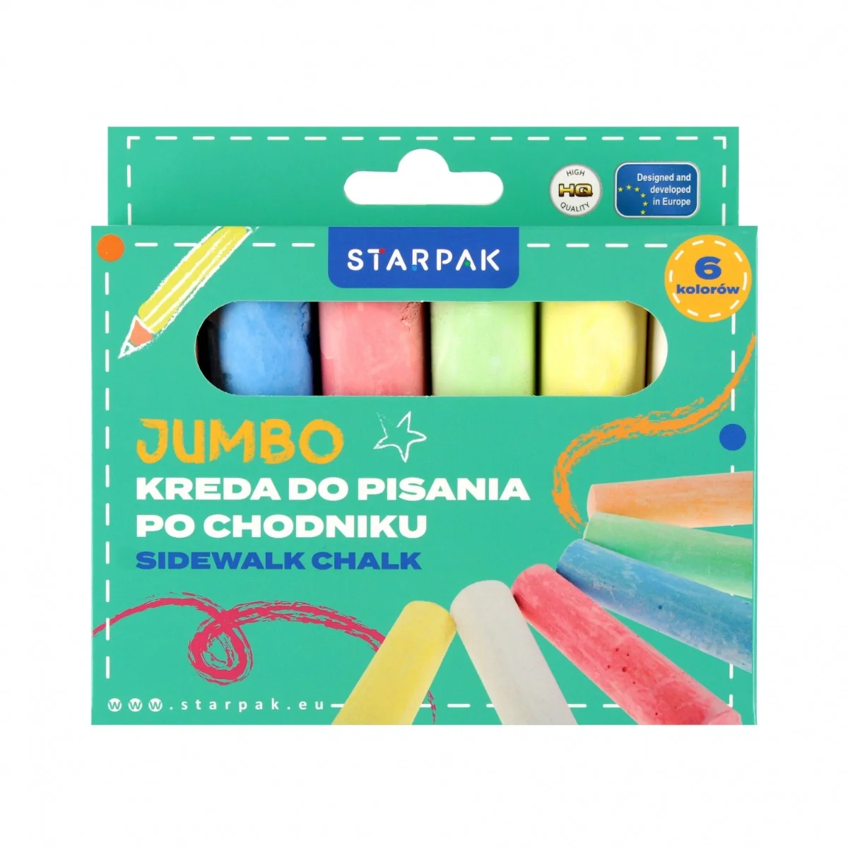 Creta colorata, Starpak, 6 culori