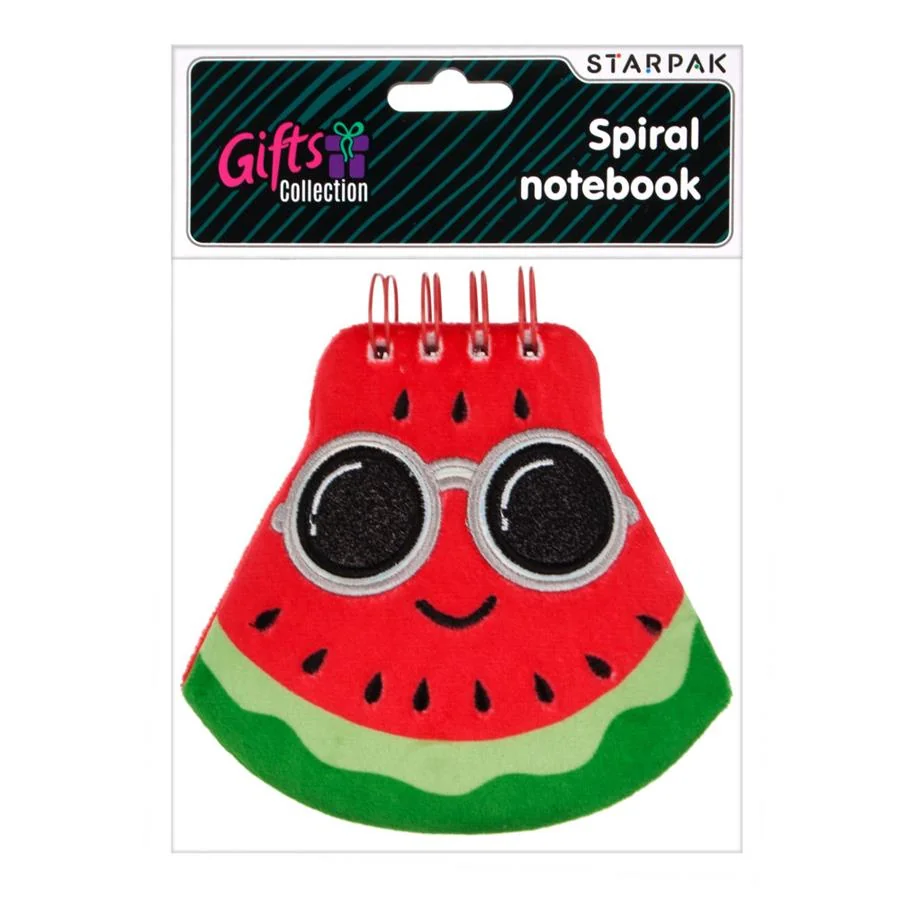 Caiet cu spirala, Starpak, Watermelon, 14.5 x 13 cm