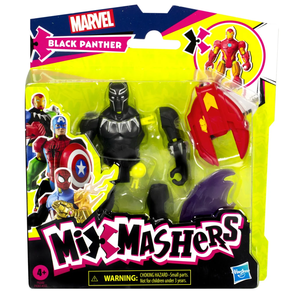 Figurina articulata, Marvel Avengers, Mixmashers, Black Panther, F9268