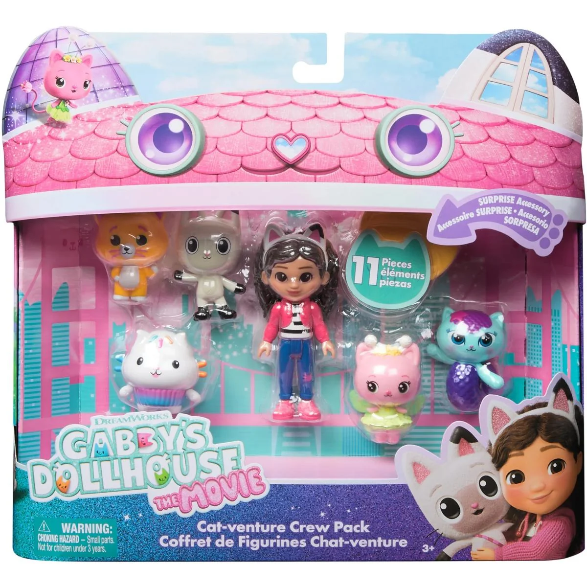 Set mini figurine, Gabbys Dollhouse, Cat-venture Crew, 6072633