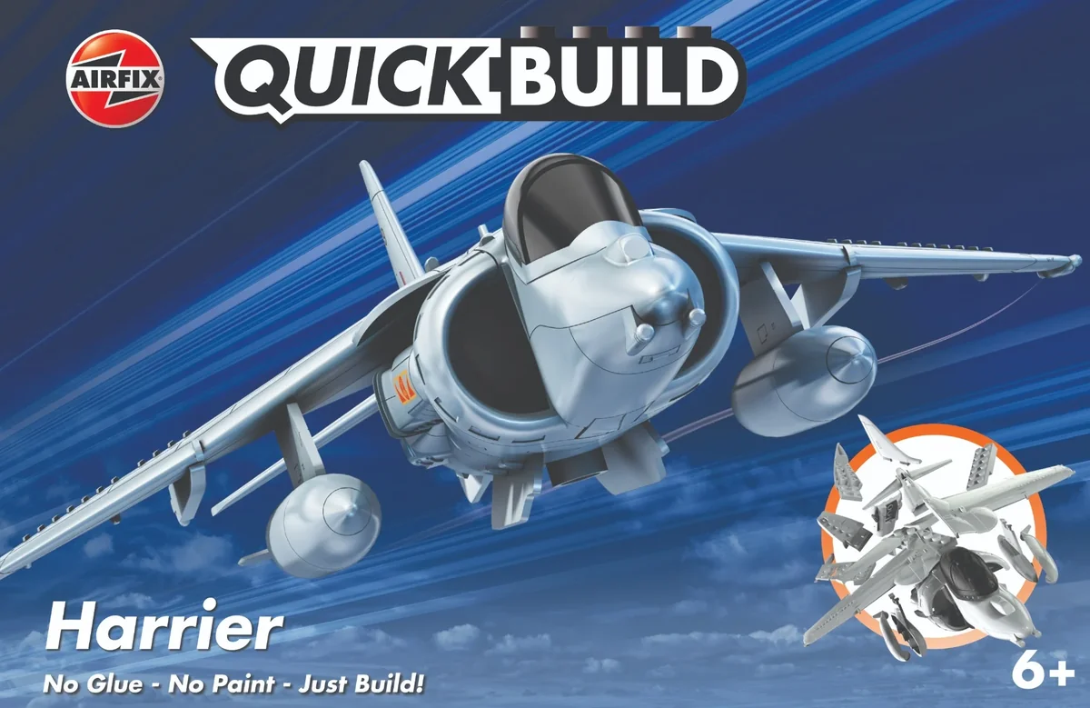 Set de constructie, Airfix Quickbuild, Harrier, 27 piese