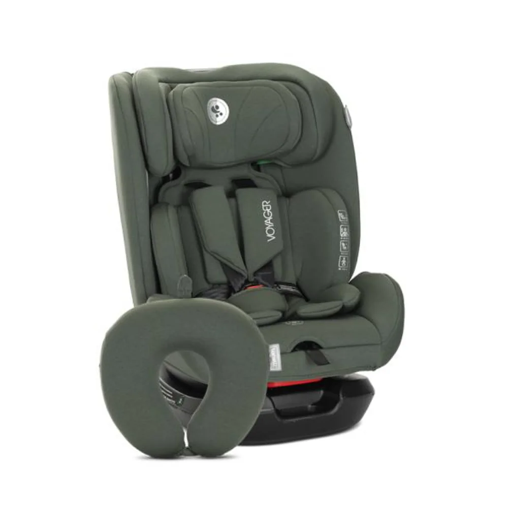 Scaun auto, Lorelli Voyager, I-Size, inclusa pernuta de calatorie, 0 luni-12 ani, 40-150 cm, Green