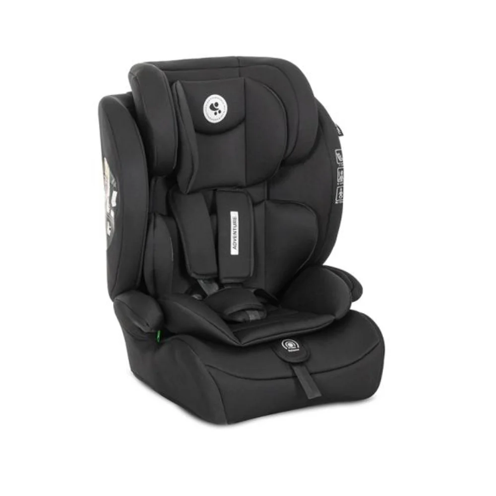Scaun auto pentru copii, Lorelli Adventure, I-Size, 15 luni-12 ani, 76-150 cm, Black